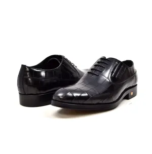 Phoenix Oxford Leather Dress Shoes - Black & Bordeaux