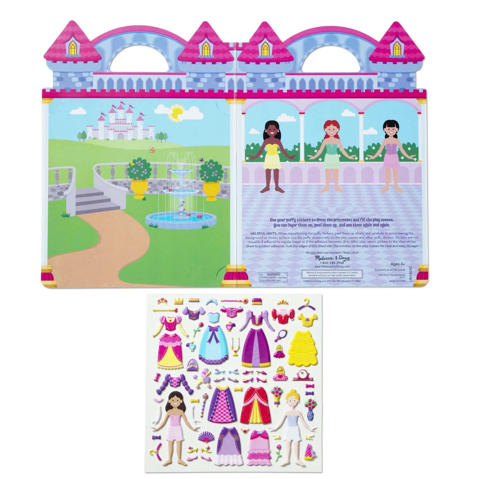 Puffy Sticker Play Set - Princess