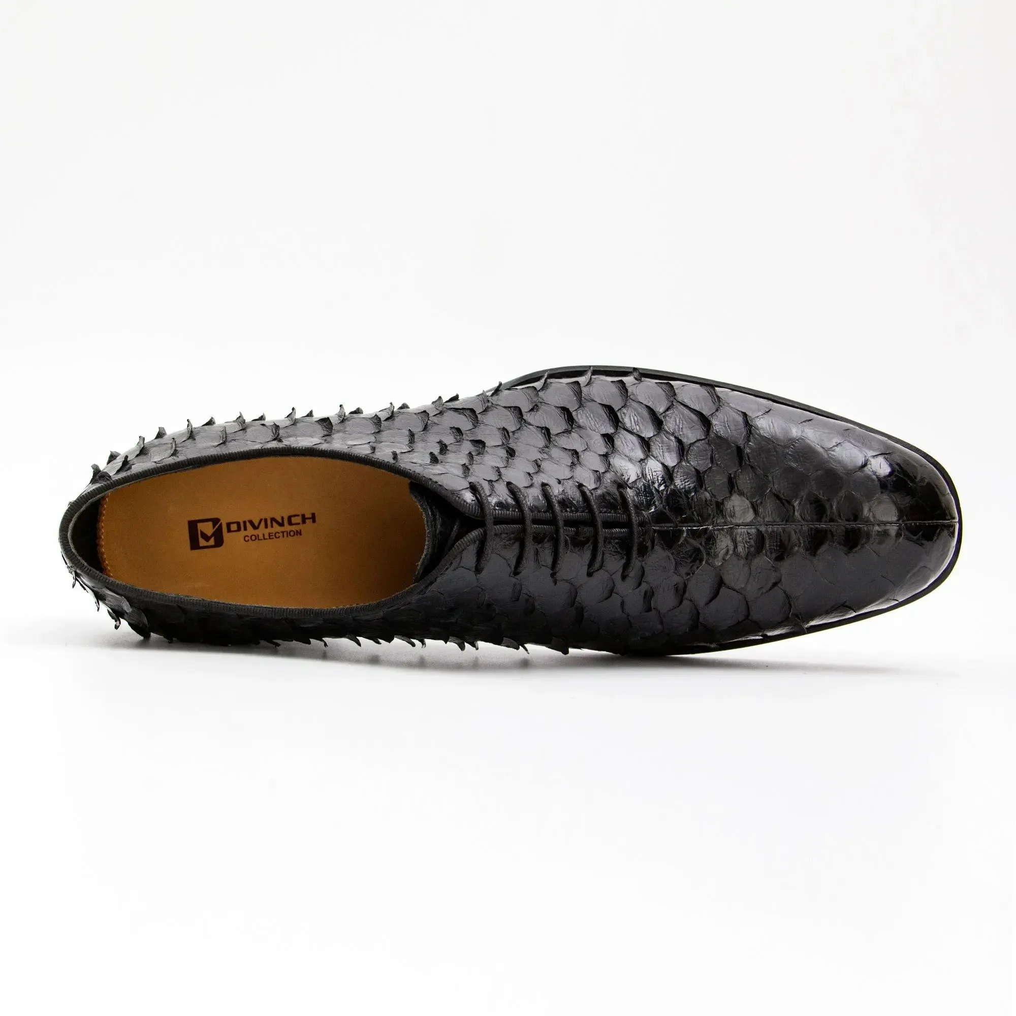 Python leather dress shoes