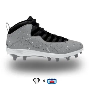 "Cement” Jordan 10 TD Mid Cleats