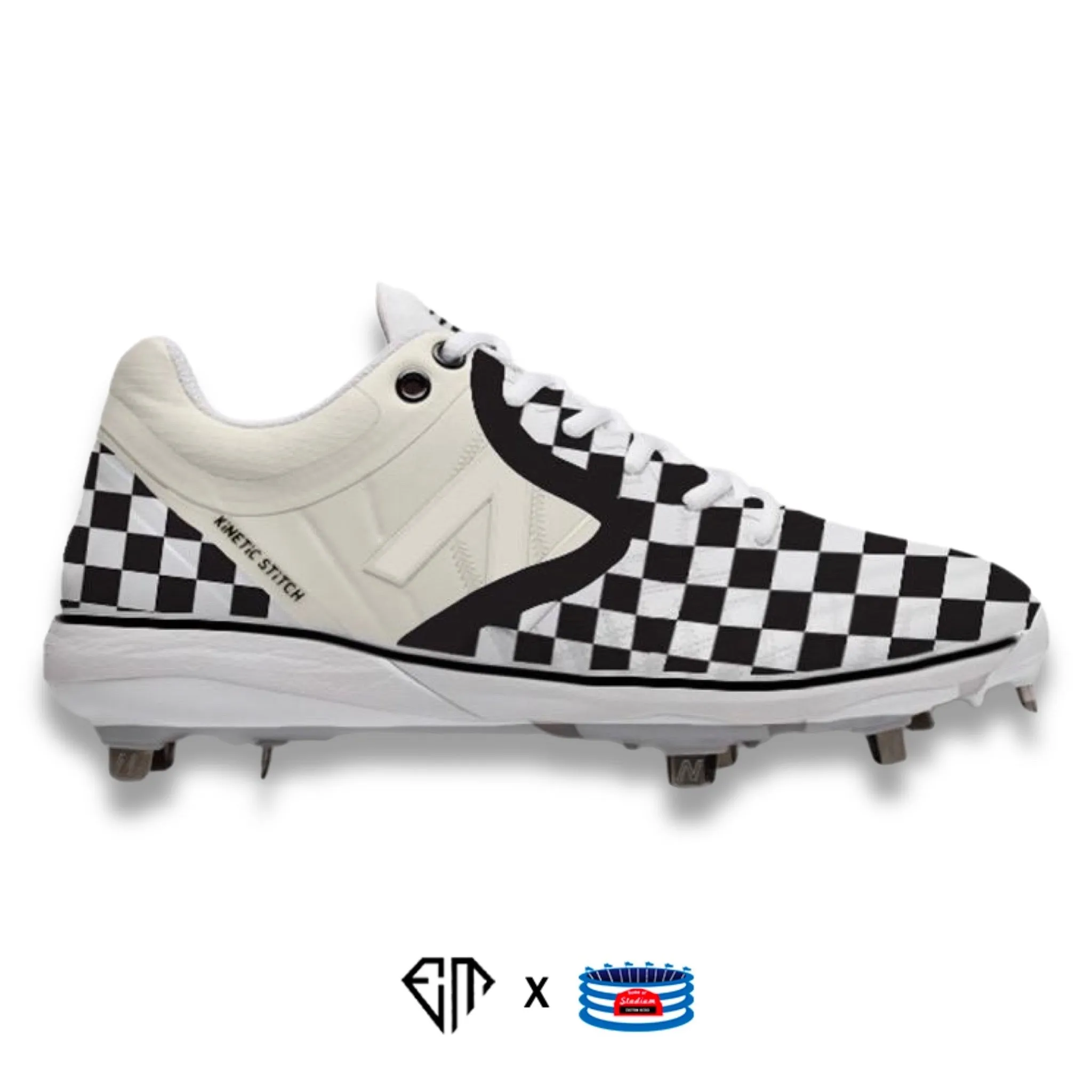 "Checkerboard" New Balance 4040v5 Cleats