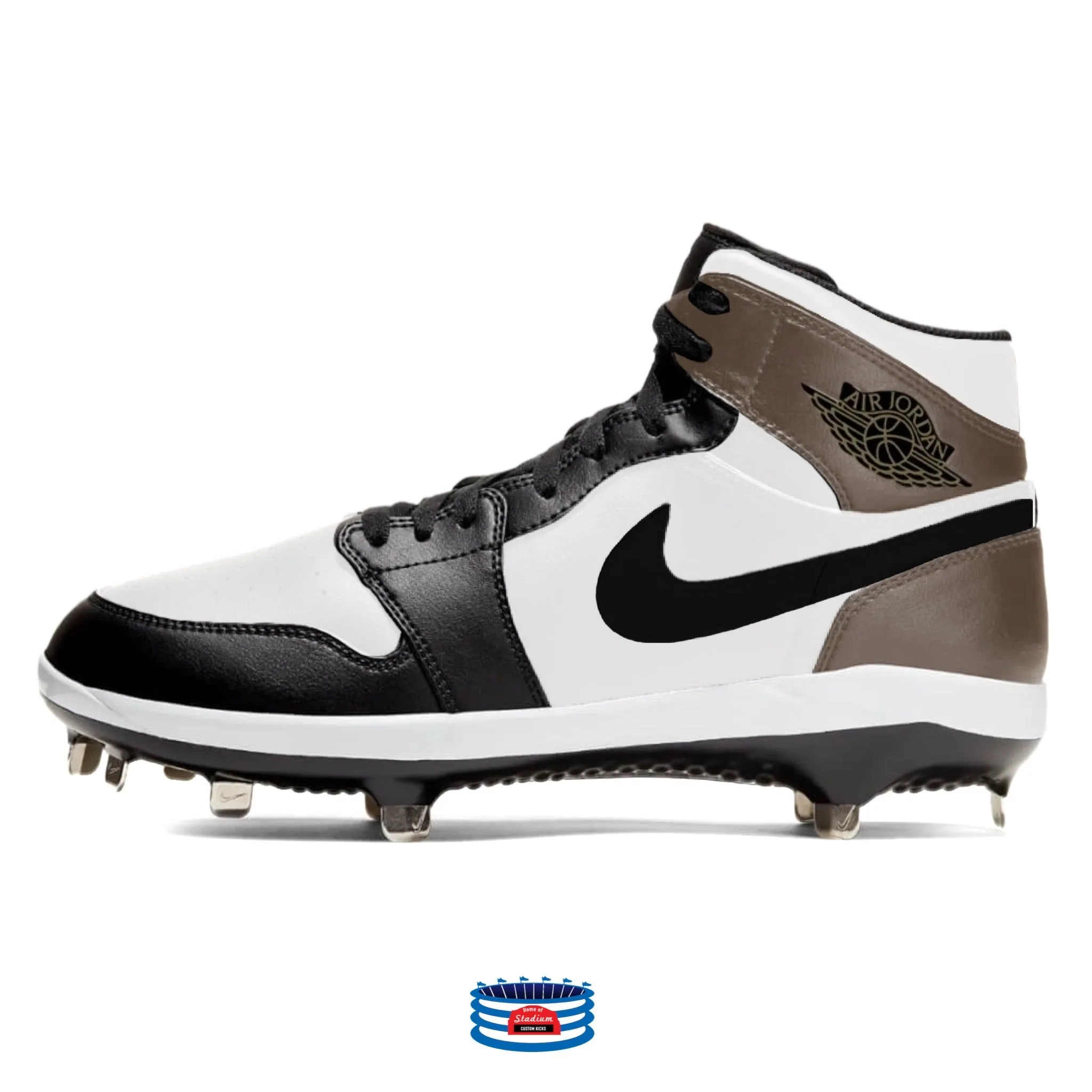 "Dark Mocha" Jordan 1 Retro Cleats