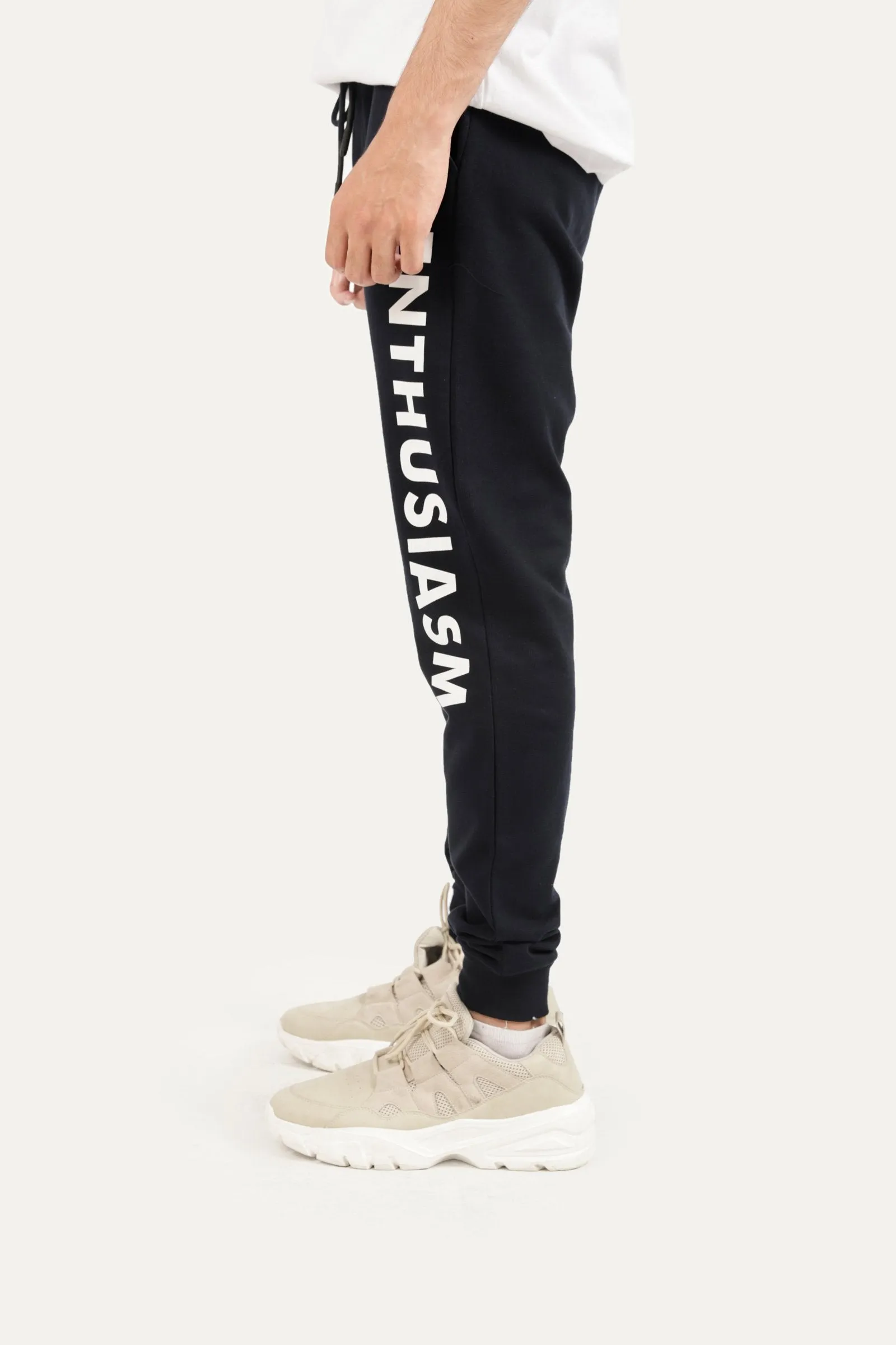 "Enthusiasm" Plush Jogging Trousers