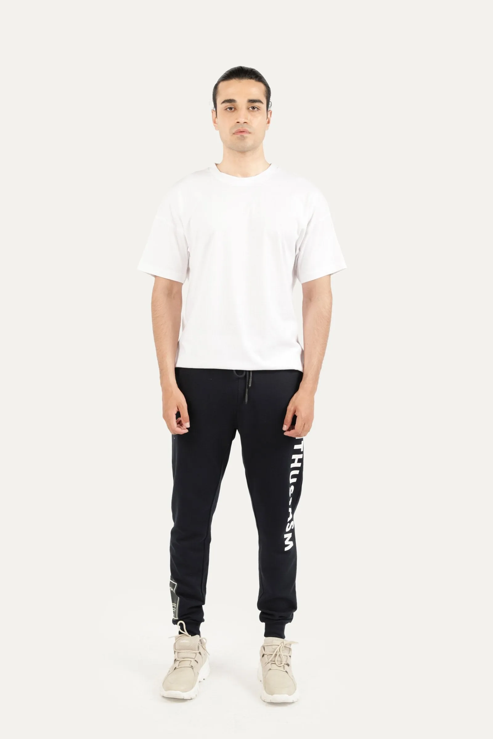 "Enthusiasm" Plush Jogging Trousers