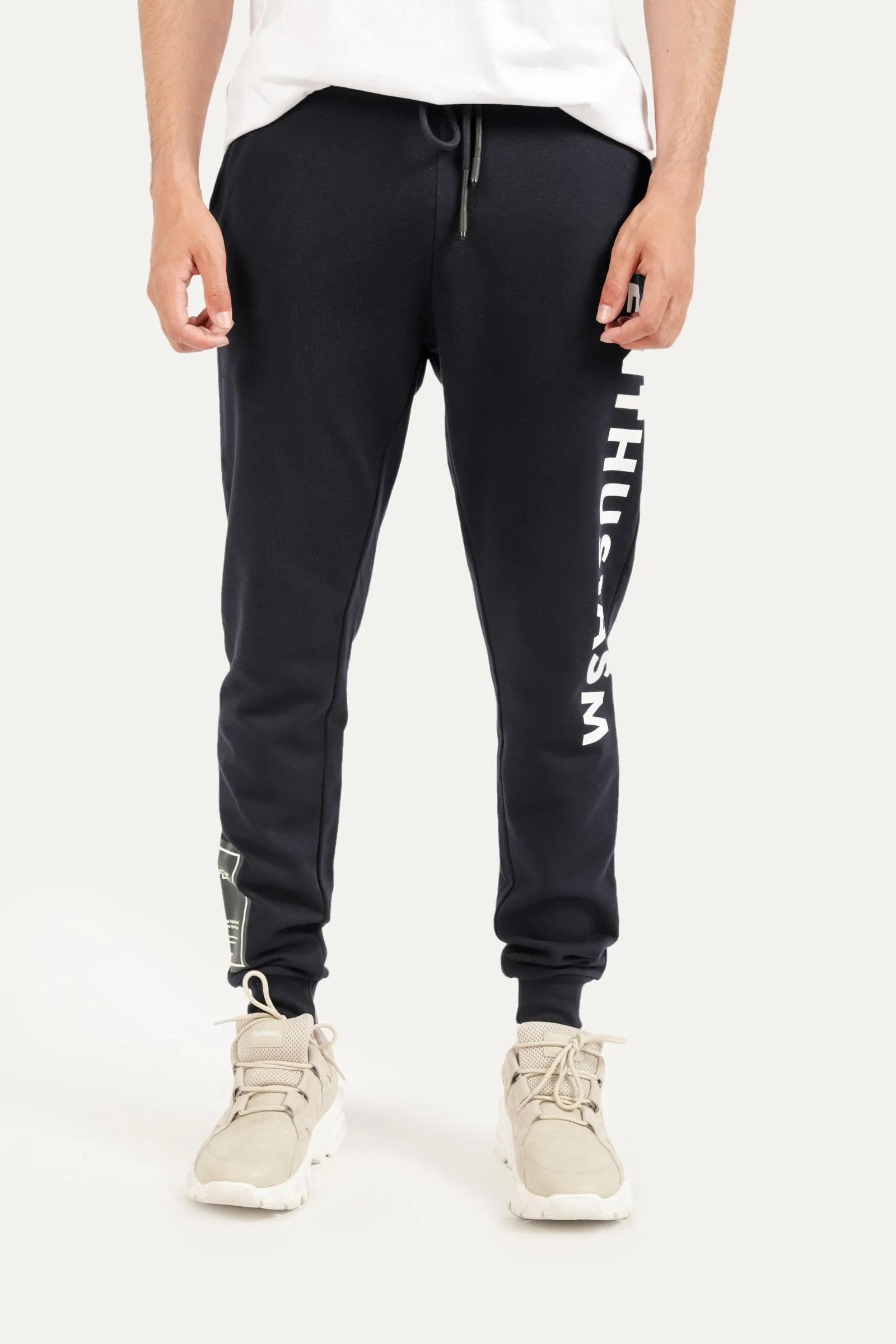 "Enthusiasm" Plush Jogging Trousers