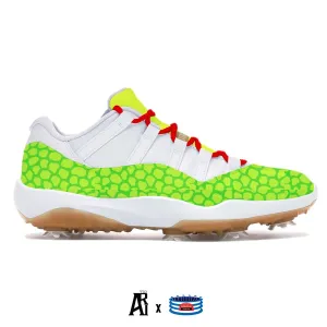 "Grinch" Jordan 11 Retro Low Golf Shoes