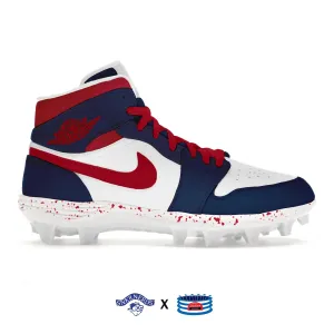 "New England" Jordan 1 TD Cleats