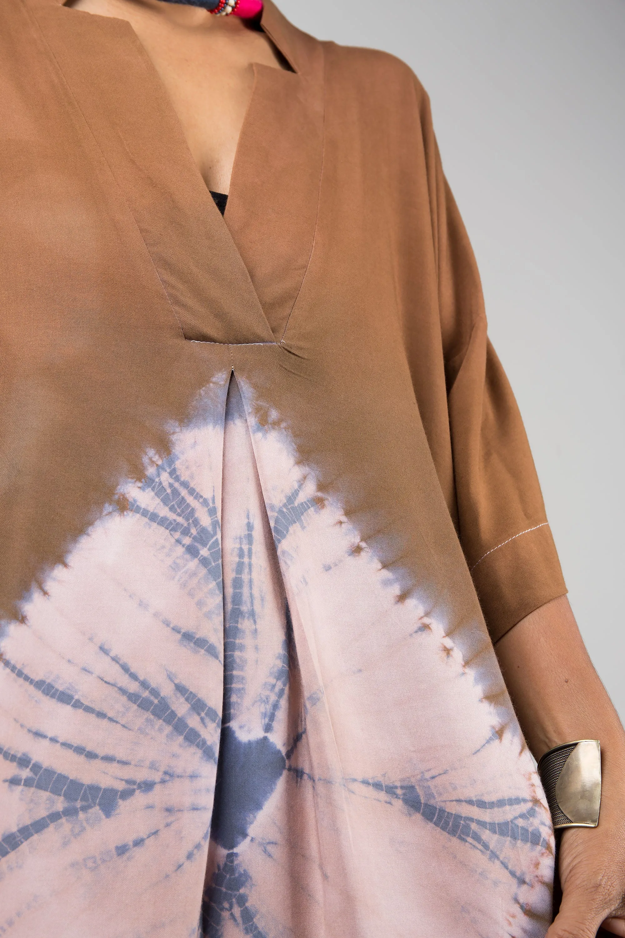 Shibori Kaftan dress