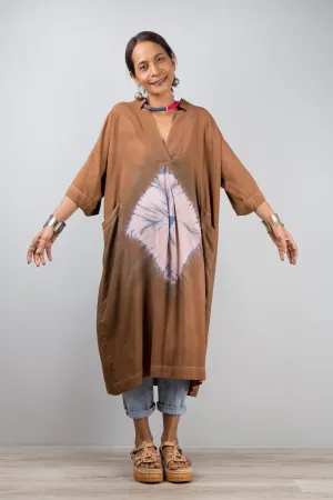 Shibori Kaftan dress