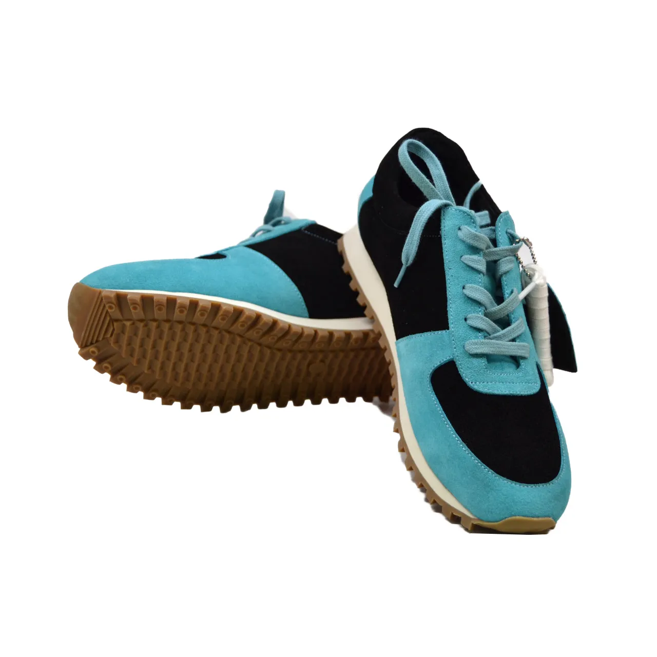 Surrey Aqua & Black Sneakers: Stylish and Comfortable Everyday Shoes from British Collections