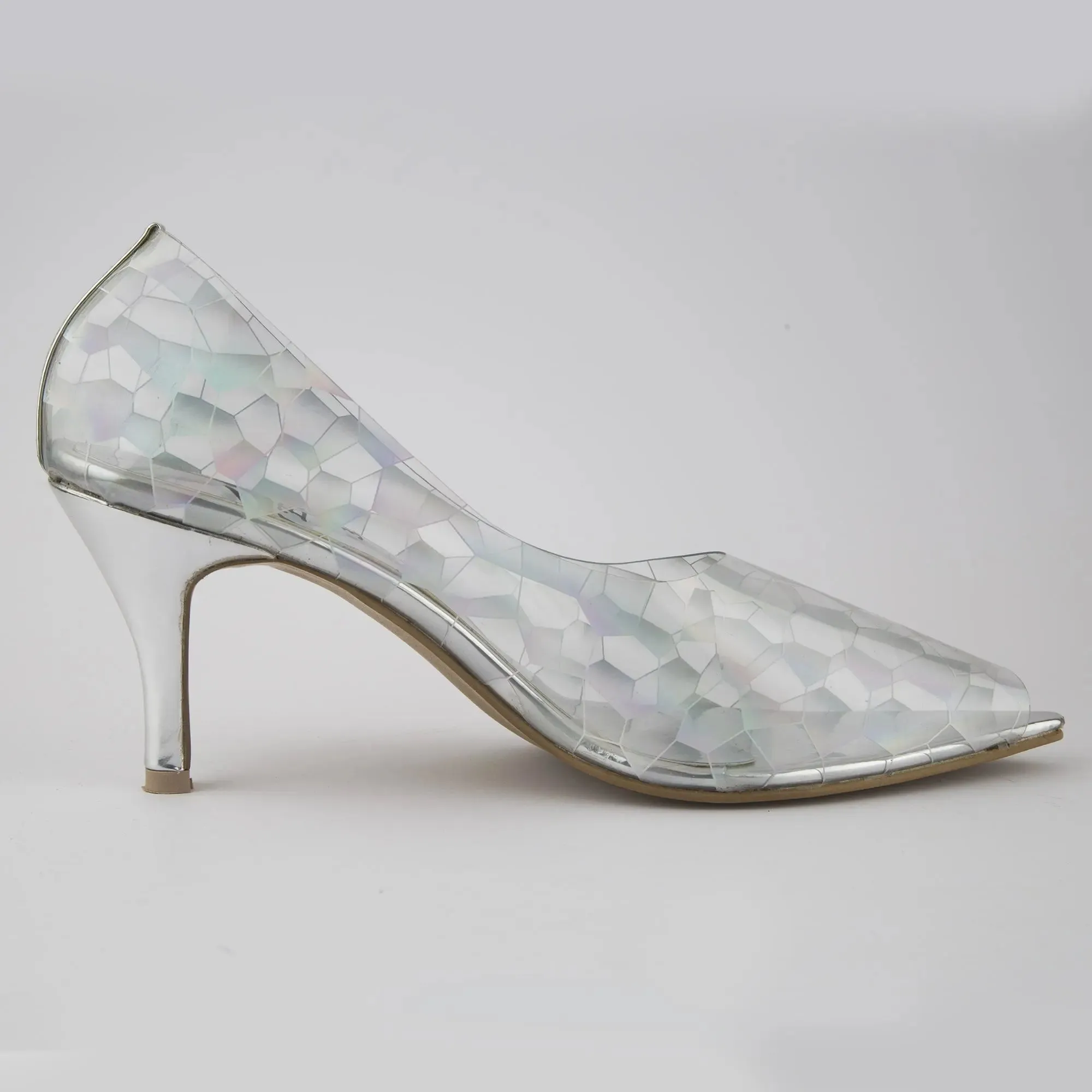 Textured Jelly Pumps