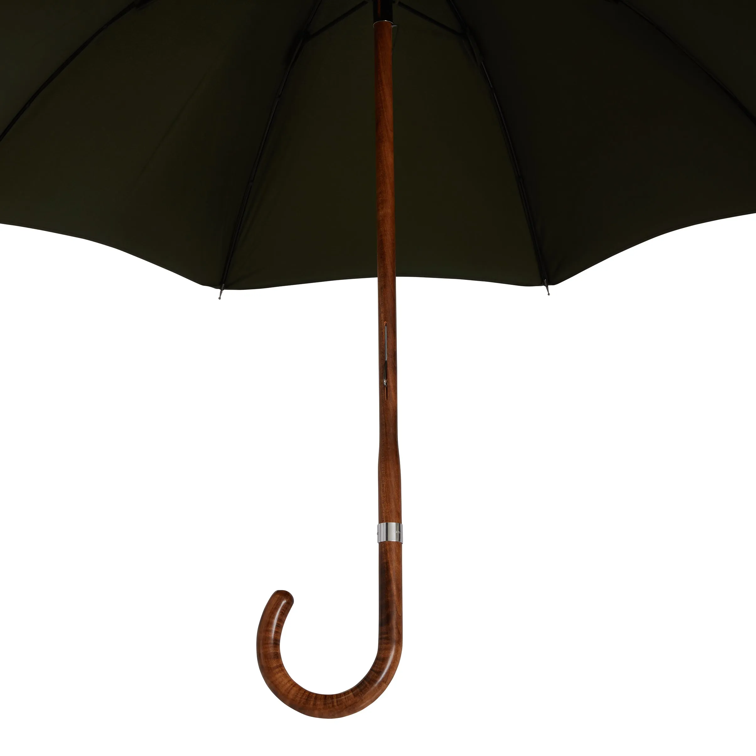 The London Ladies Umbrella - Crafted From A Single Piece Of Maple - Black