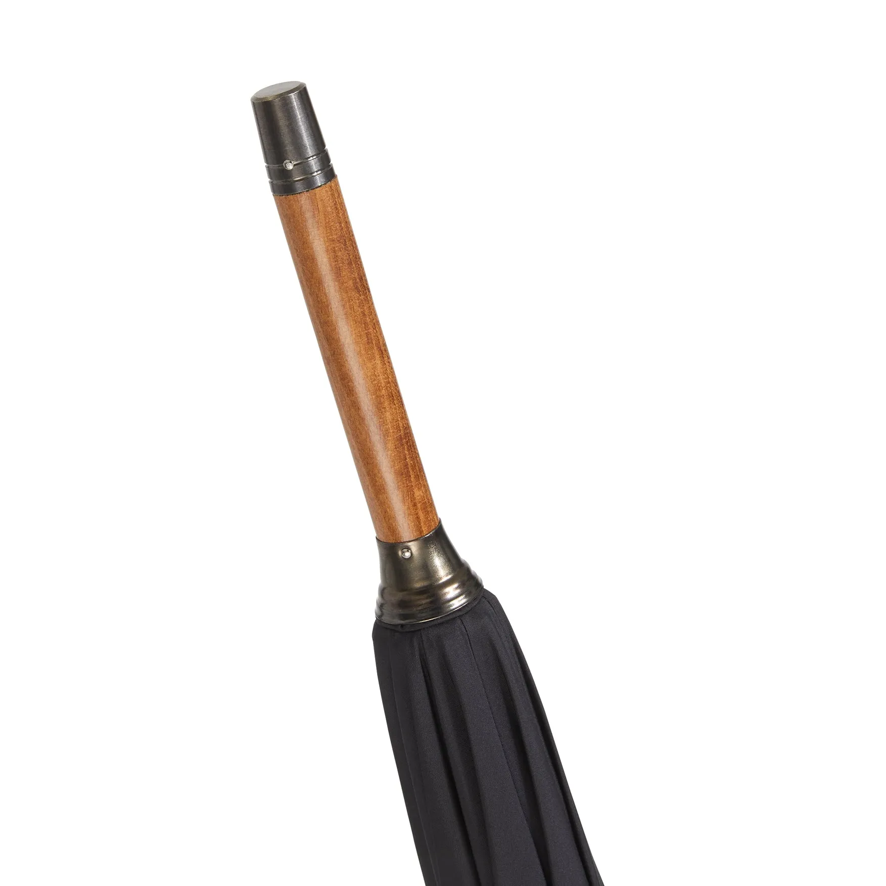 The London Ladies Umbrella - Crafted From A Single Piece Of Maple - Black