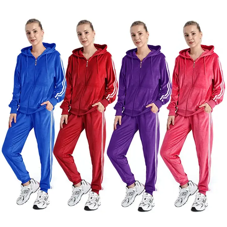 Velour Tracksuit Plus Size