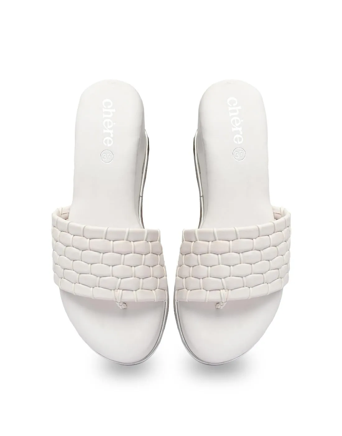 White Casual Wedges for Women