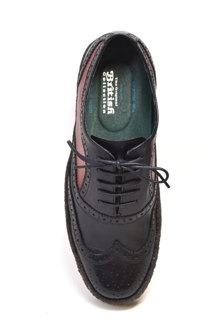 Wingtips Rust & Black Low Cut