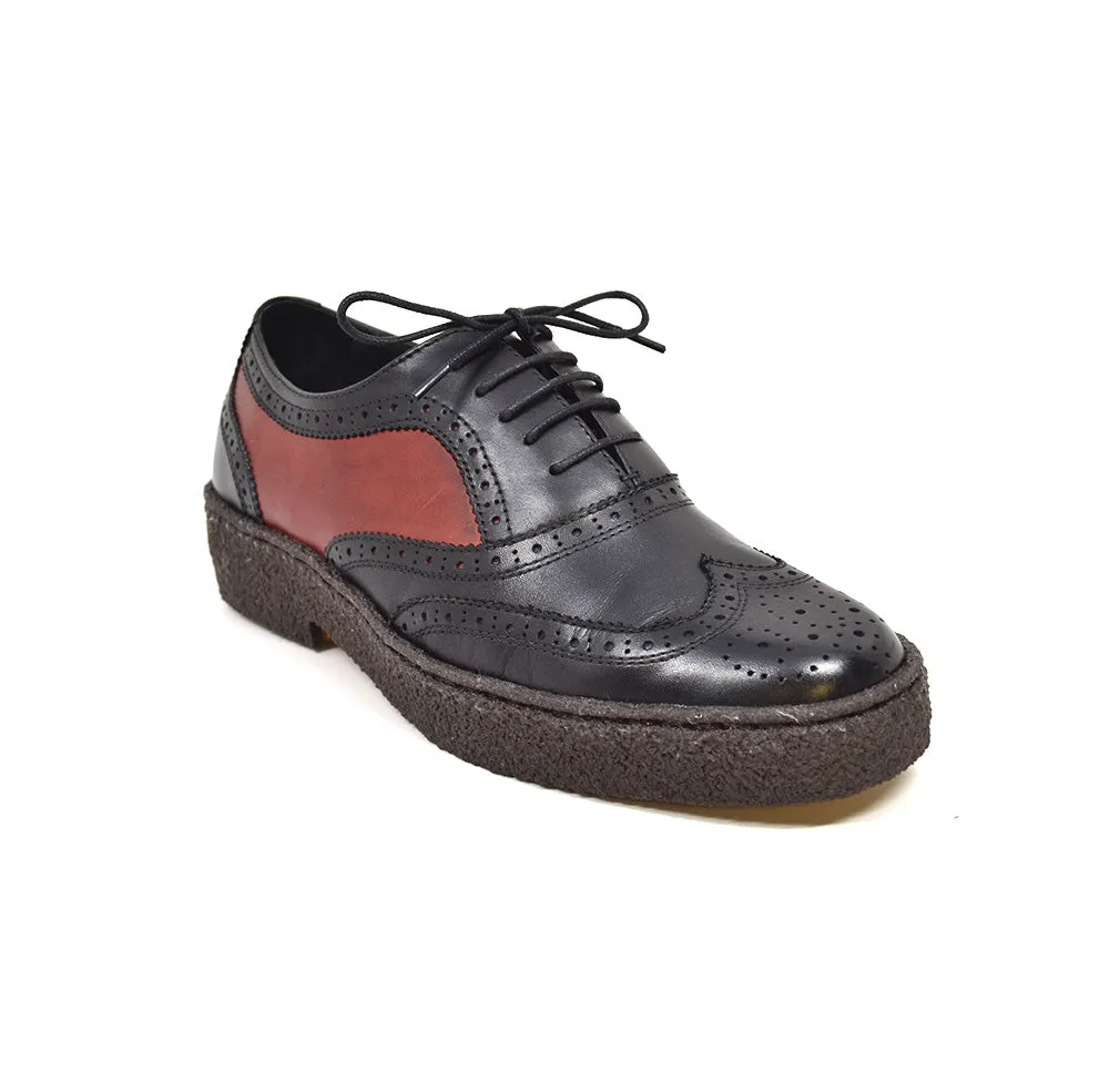 Wingtips Rust & Black Low Cut