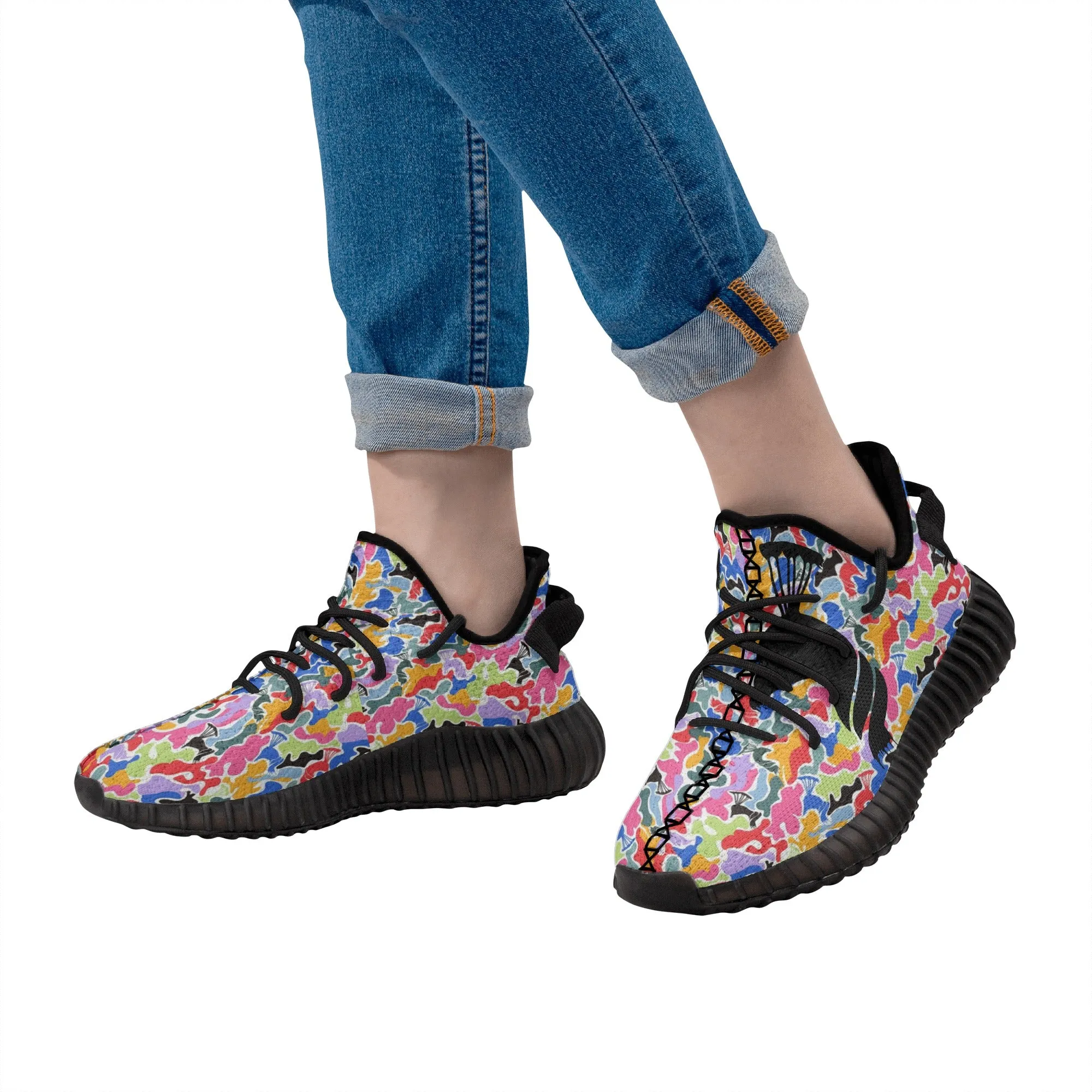 Women's Classic Mesh Multi Color Camo Runing Shoes