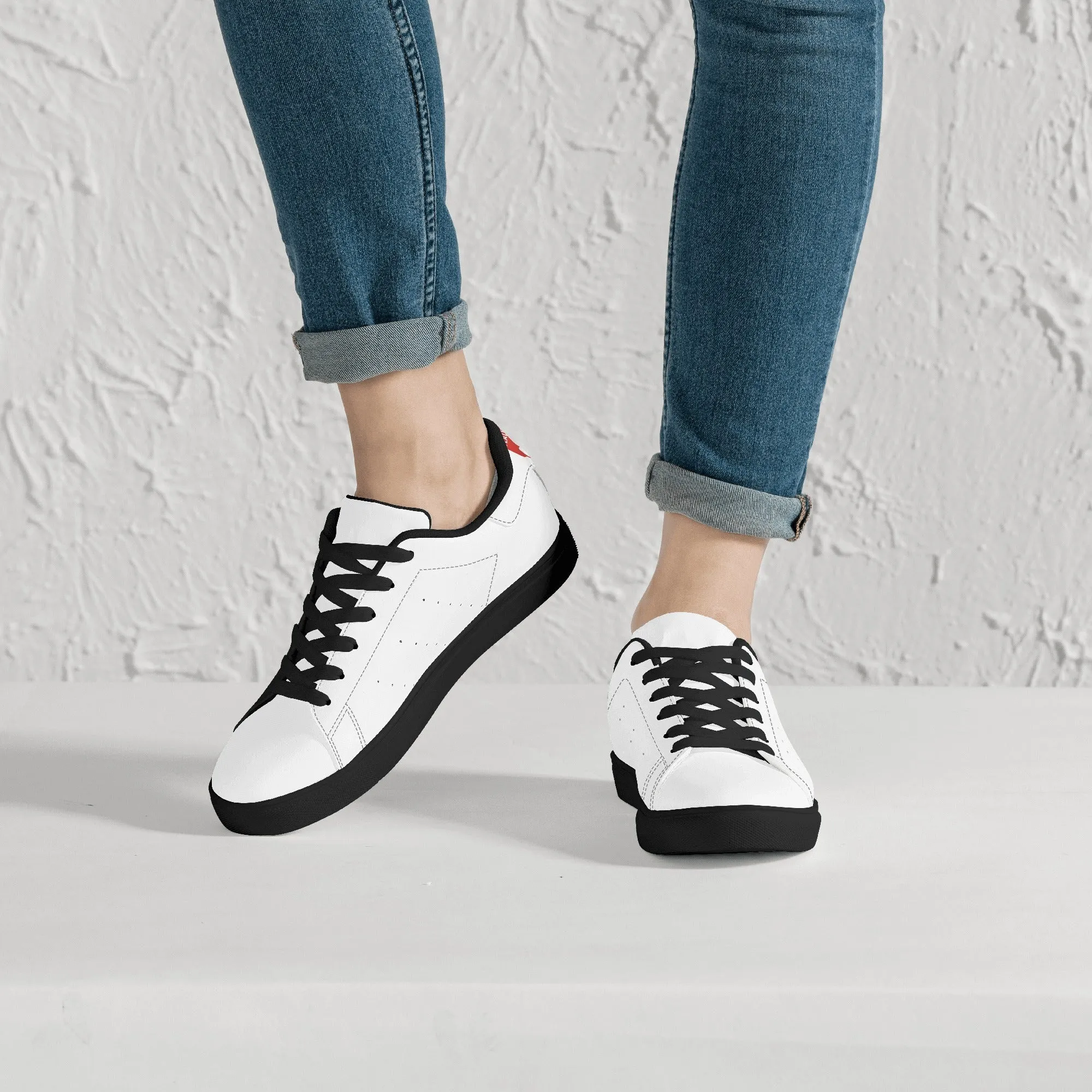 Women's FCS Low Top White Leather Sneakers