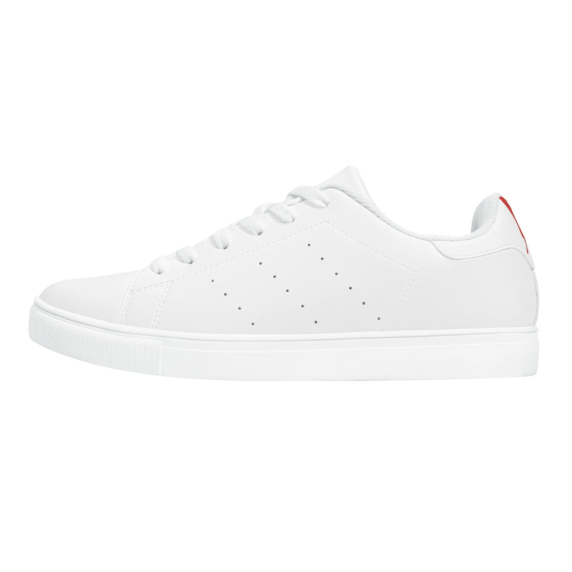 Women's FCS Low Top White Leather Sneakers