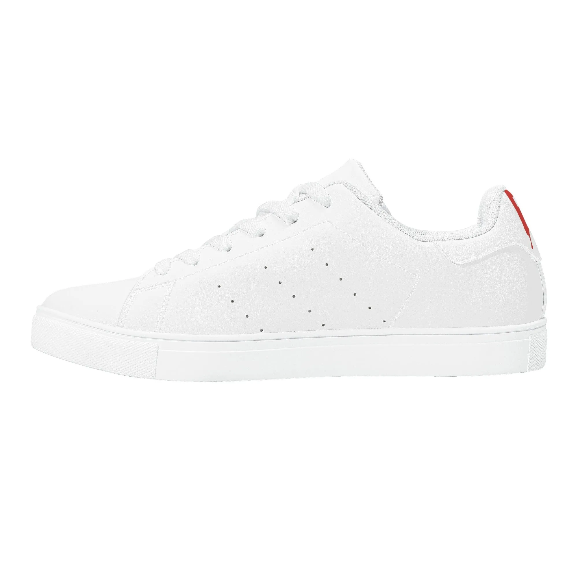 Women's FCS Low Top White Leather Sneakers