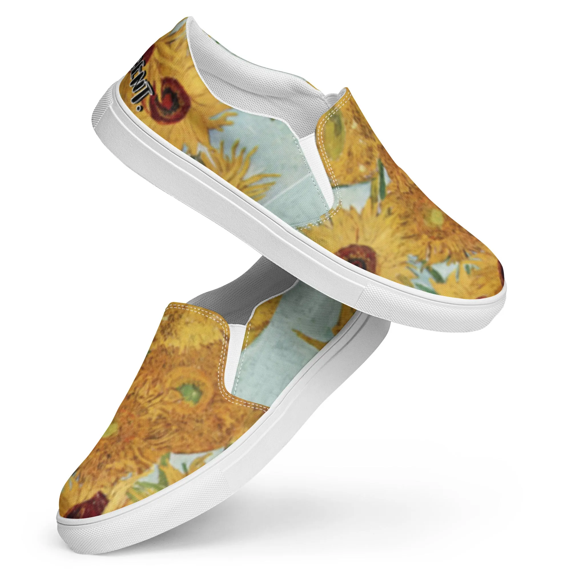 Women’s Van Gogh Inspired Sunflowers slip-on canvas shoes