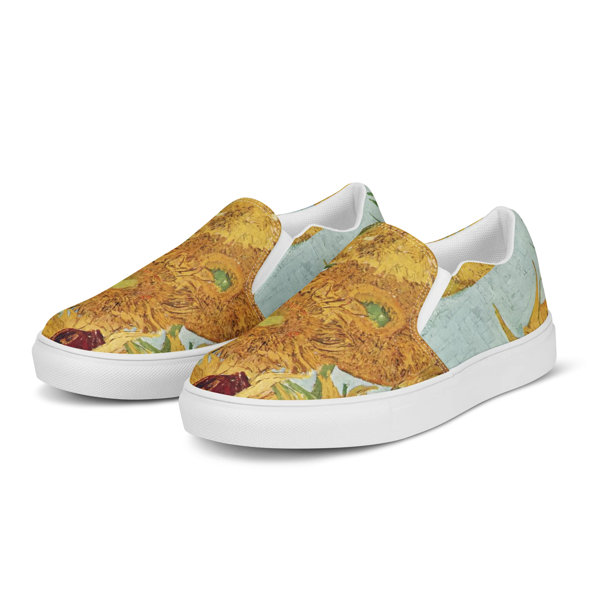 Women’s Van Gogh Inspired Sunflowers slip-on canvas shoes